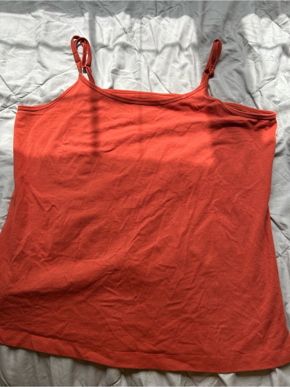 💚3/$25 18/20 Jessica London Rust Orange Spaghetti Strap Camisole
